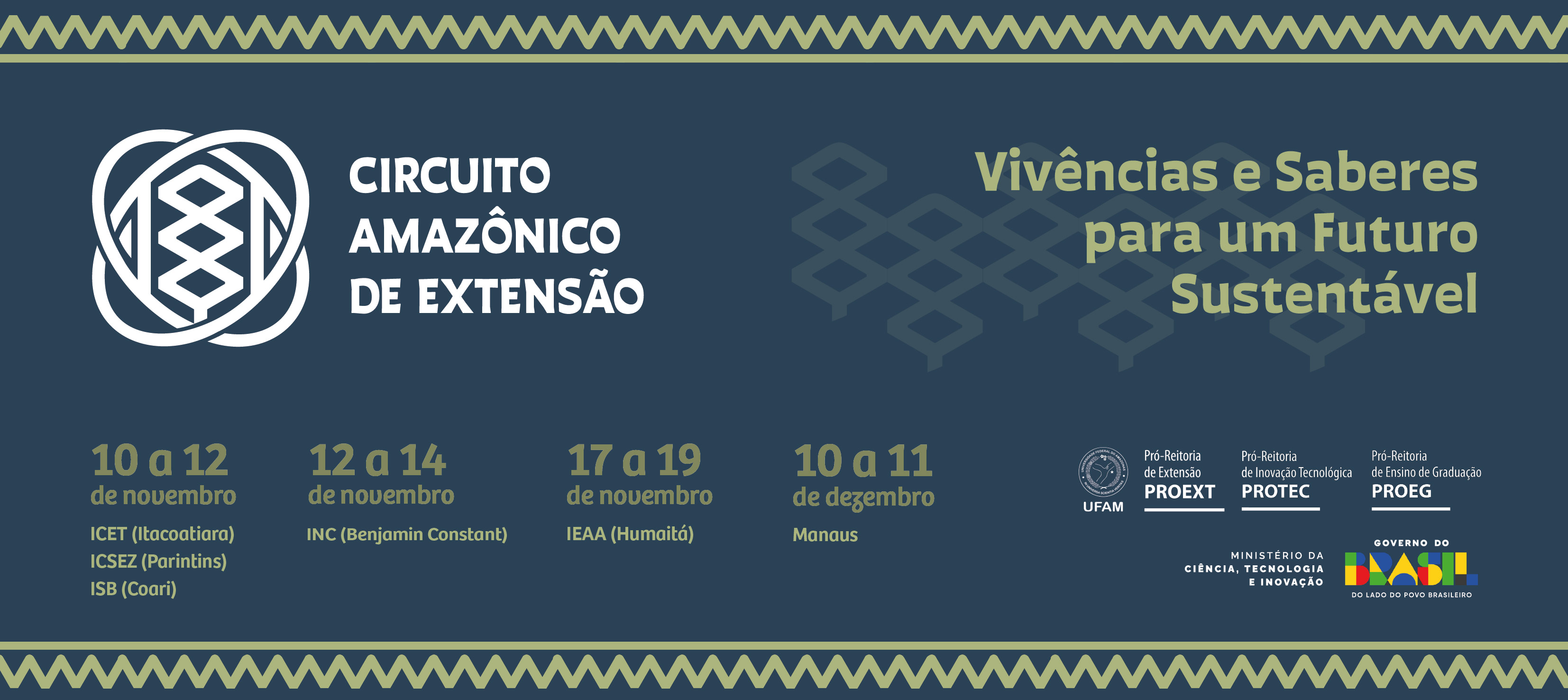 Programação do Circuito Amazônico de Extensão - Manaus